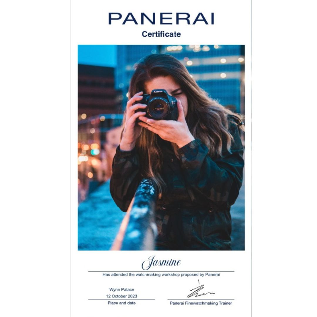 Panerai: Digital Certificate